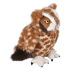 8" Animal Den Screech Owl Plush -  LLB Toys