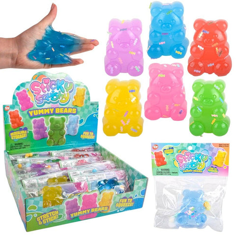 2.5" Sticky Squish Yummy Bears - LLB Toys