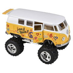 5" Diecst  Big Wheel VW Bus W/printing - LLB Toys