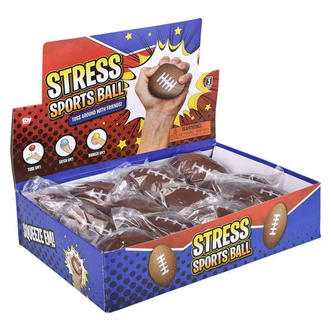 2.5" FOOTBALL STRESS BALL LLB Fidget Toys