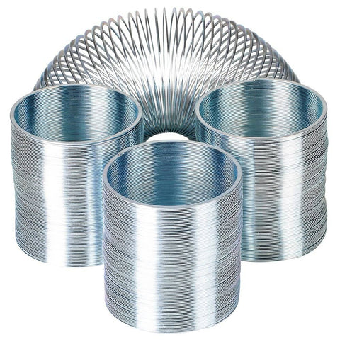 2"(50MM) SILVER METAL COIL SPRING LLB kids toys