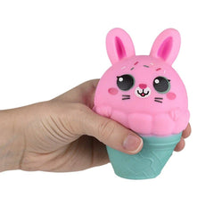 Squish And Stretch Easter Ice Cream Bunny 5" - LLB Toys