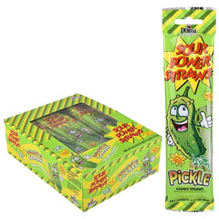 Sour Power Pickle Candy Straws - LLB Candy