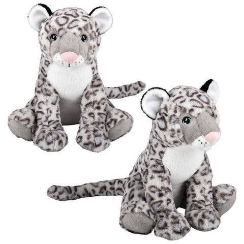 14" Snow Leopard Plush - LLB Toys