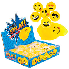2.5" STICKY SPLAT EMOTICON BALL LLB kids toys