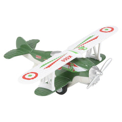 5.25" DIE-CAST PULL BACK CLASSIC BIPLANE LLB Car Toys