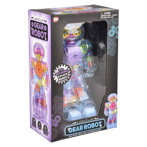 8.5" LIGHT-UP GEAR ROBOT LLB Light-up Toys