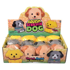 4" Squish And Stretch Dog 12ct - LLB Toys