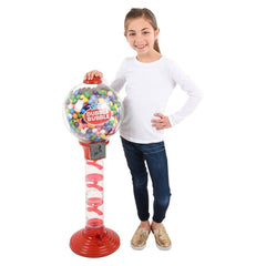 3' DOUBLE-BUBBLE METAL GUMBALL MACHINE LLB kids toys