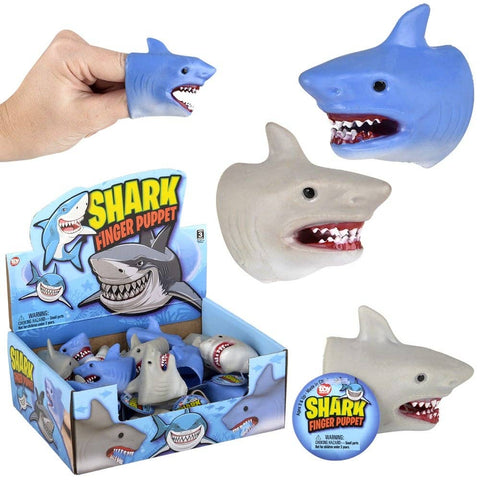 2" Stretchy Shark Finger Puppet LLB Kids Toys