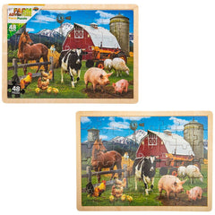 15.75" x 11.75" 48PC FARM PUZZLE LLB Puzzle