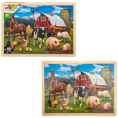 15.75" x 11.75" 48PC FARM PUZZLE LLB Puzzle