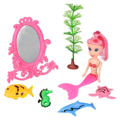 6" MERMAID SET 7PC LLB kids toys
