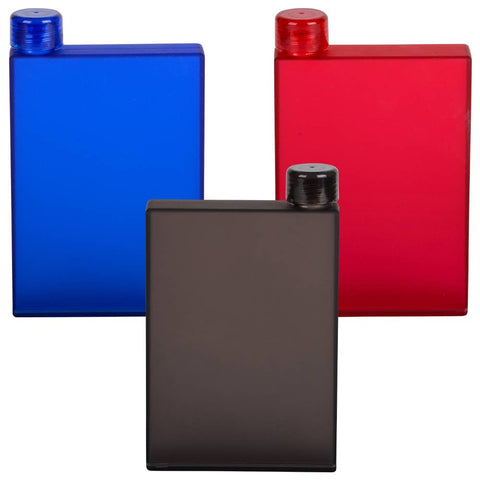 Frosted Plastic Flask 14 Oz.(3 Asst.) 24/9 - LLB Toys