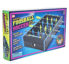 NEON WOODEN TABLETOP FOOSBALL GAME 20"x12.25" LLB kids toys