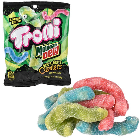 Peg Bag Trolli Sour Mountain Dew Crawlers - LLB Candy