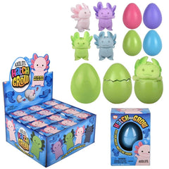 Small Hatch And Grow Axolotl Egg 2.5" 12ct LLB kids toys
