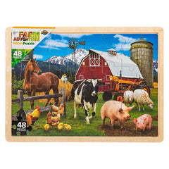15.75" x 11.75" 48PC FARM PUZZLE LLB Puzzle