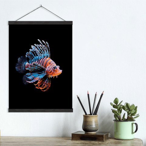 Beautiful Neon Bold Colored Lionfish