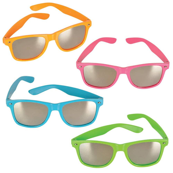 NEON COLOR SUNGLASSES WITH MIRROR LENS LLB kids toys