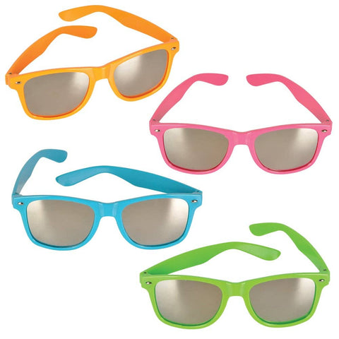 NEON COLOR SUNGLASSES WITH MIRROR LENS LLB kids toys
