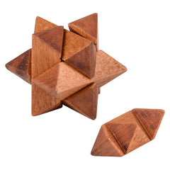 1.75" WOODEN BRAIN TEASERS LLB Wood Toy - Kids