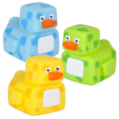 PIXELATED RUBBER DUCKIES LLB Bath Toys