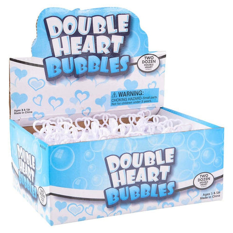 .6 OZ DOUBLE HEART BUBBLE BOTTLE LLB kids Accessories