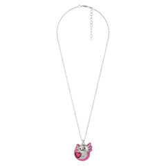 18" Silver Stone Axolotl Necklace - LLB Toys