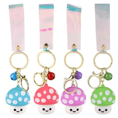 2" Mushroom Charm Wristlet Backpack Keyring 24ct - LLB Toys