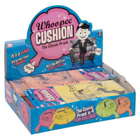 8" Whoopee Cushion Asst Colors Gag Toy 24ct - LLB Toys