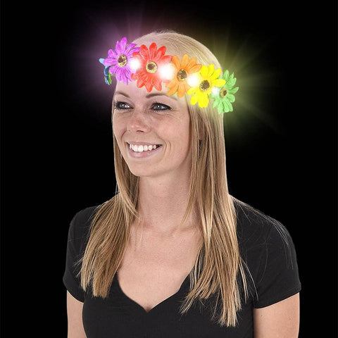 LIGHT-UP RAINBOW FLOWER HALO LLB Light-up Toys