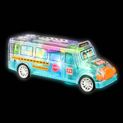 8" LIGHT-UP TRANSPARENT BUS LLB Light-up Toys