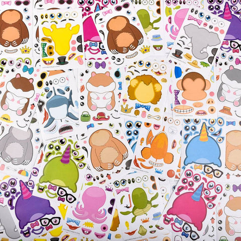 ASSORTED CHARACTER STICKER SETS (96PCS/UNIT) LLB Sticker