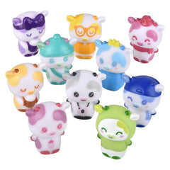 2" Colorful Cow Rubber Characters - LLB Toys