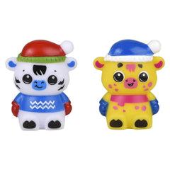 2" WINTER RUBBER ANIMALS LLB kids toys Christmas