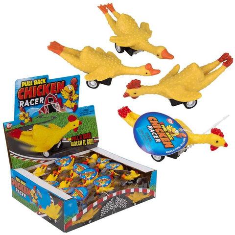 3" Pull Back Chicken Novelty Toy 24ct - LLB Toys