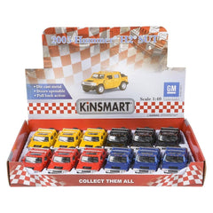 5" DIE-CAST PULL BACK HUMMER H2 SUT LLB Car Toys