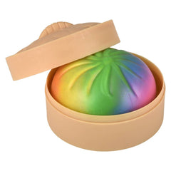 3.25" Squish & Stretch Rainbow Surprise Dumplings - LLB Toys