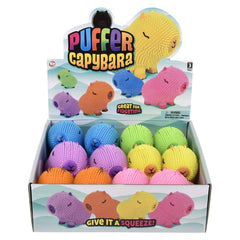 4" Capybara Colorful Puffer 12ct - LLB Toys