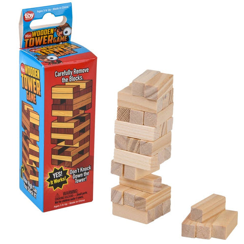 Mini Wooden Tower Game 4" - LLB Toys