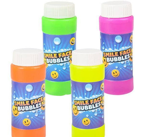 SMILE FACE BUBBLE BOTTLE 2OZ LLB kids toys