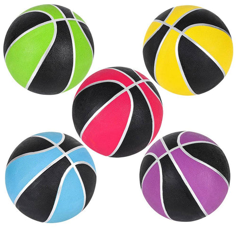 9.5" NEON/BLACK REGULATION BASKETBALL MIX LLB kids toys