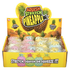 SQUISH AND STRETCH PINEAPPLE 4.33" LLB Squishy Toys