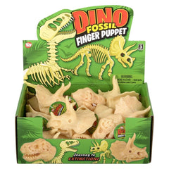 2" Stretchy Dino Fossil Finger Puppet LLB Kids Toys