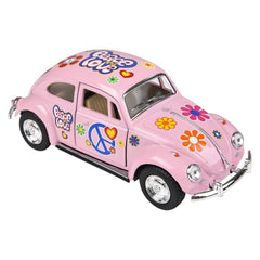 5" DIE-CAST FLOWER POWER VW BEETLE LLB Car Toys
