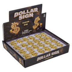 Dollar Sign Ring 1.25" - LLB Toys