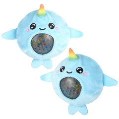 3'' Narwhal Squeezy Bead plush LLB Plush Toys