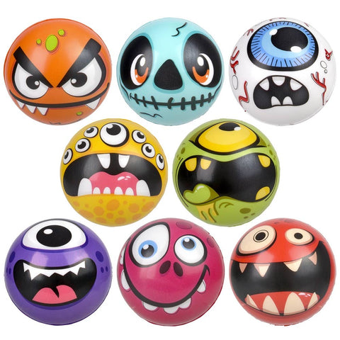 4" Foam Monster Ball Assortment 24ct - LLB Toys