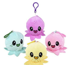 REVERSE EEZ plush OCTOPUS CLIP ON 3" LLB Plush Toys
